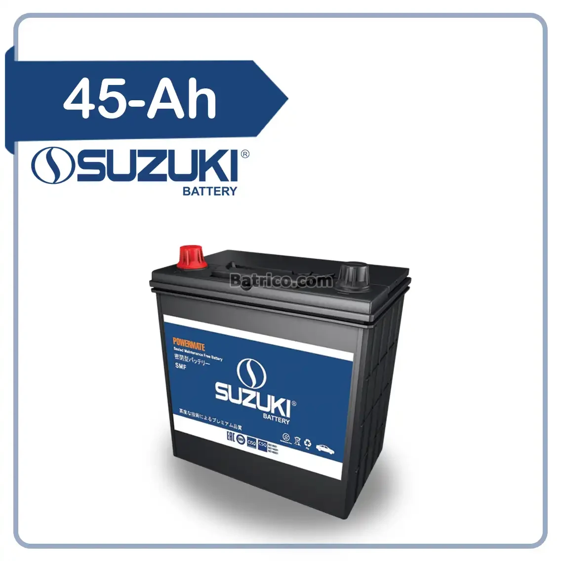 باتری سوزوکی- 45 آمپر- قالب B24