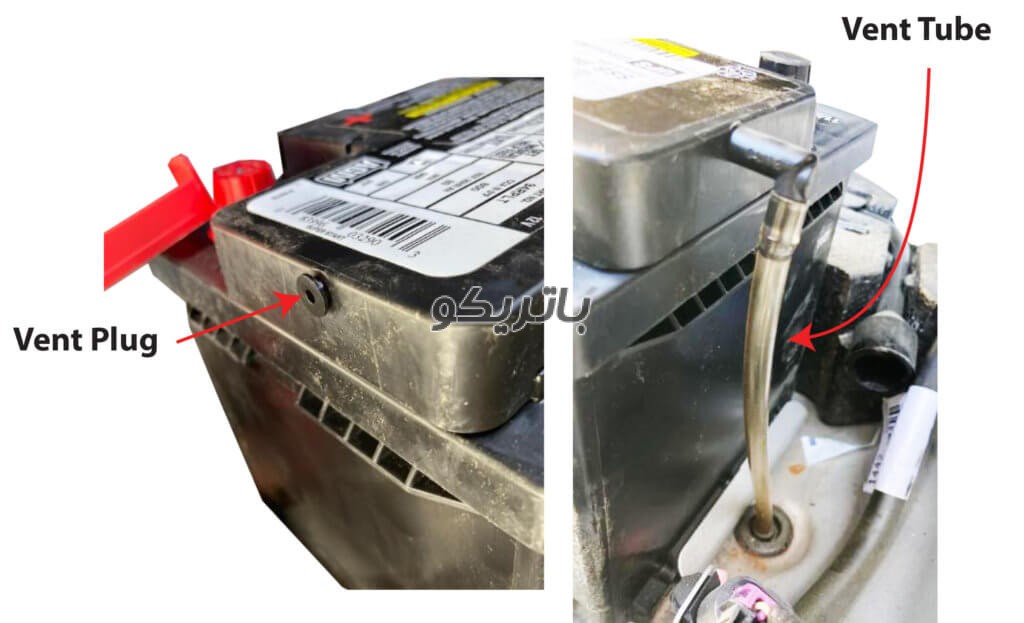 vented car battery جوش آوردن باتری ماشین